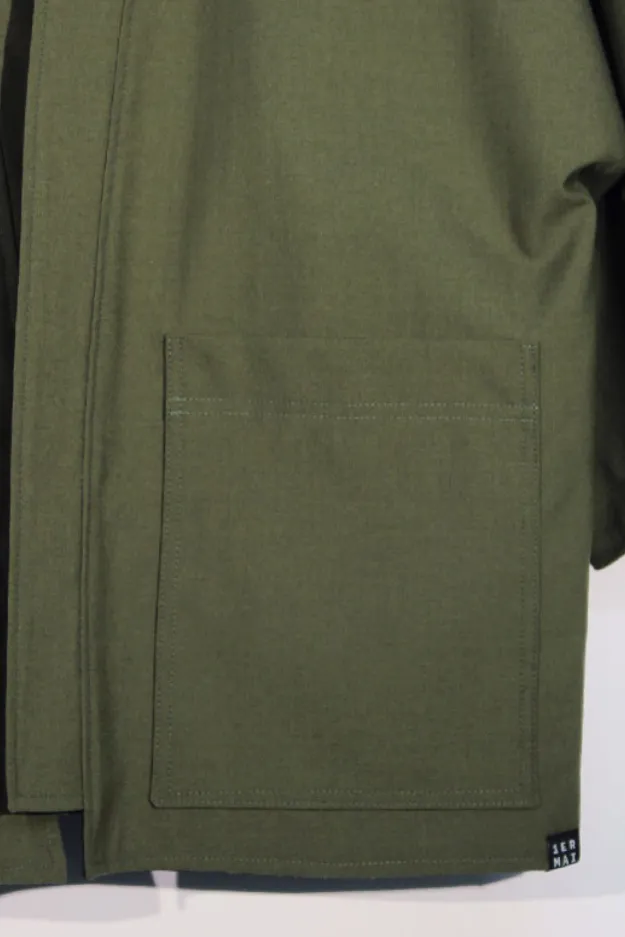 1ER MAI - Reversible kimono in olive green/black sold by Odeyalo product image thumbnail 4