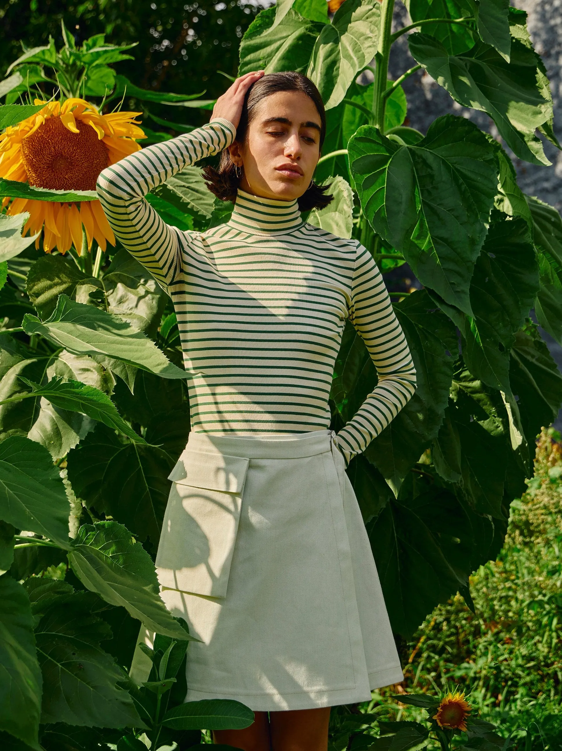 ADAMO striped turtleneck - 3 colors sold by Odeyalo product image thumbnail 2