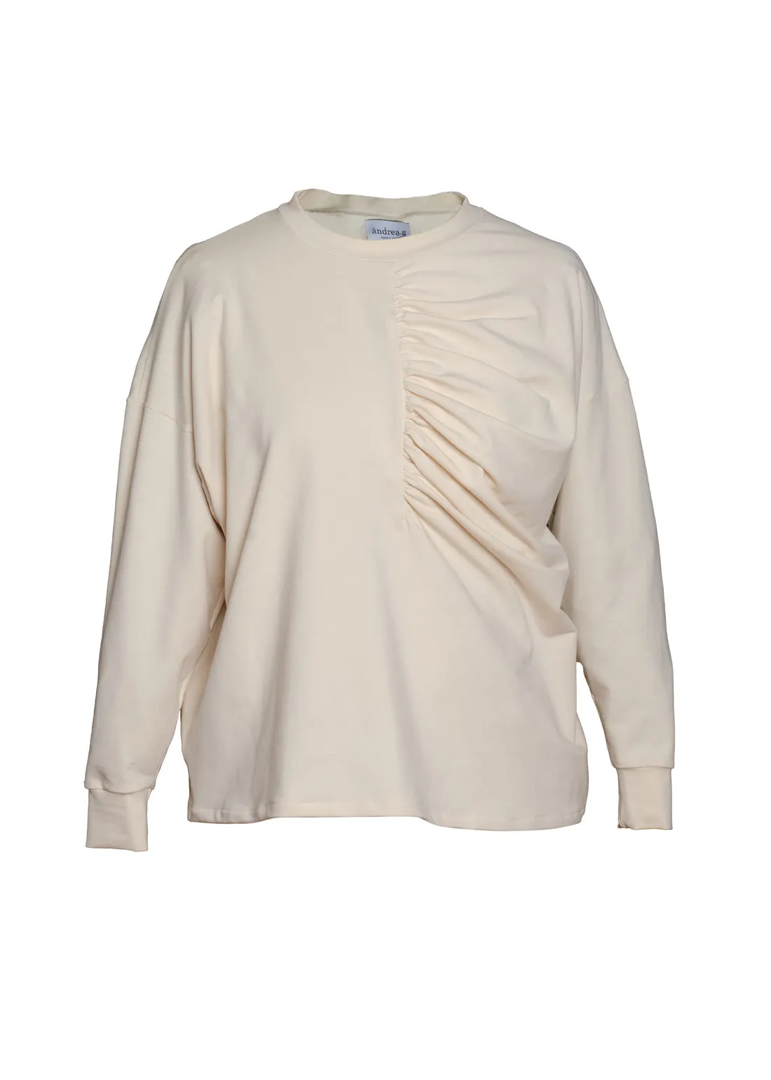 ANDREA.G - Astrid long sleeved top cream sold by Odeyalo product image thumbnail 3