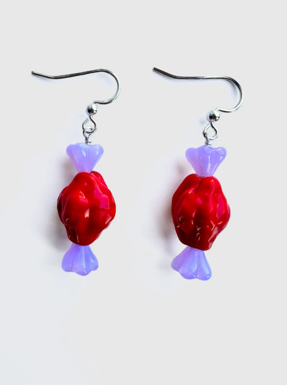 BO BARRA - Prune candy earrings sold by Odeyalo