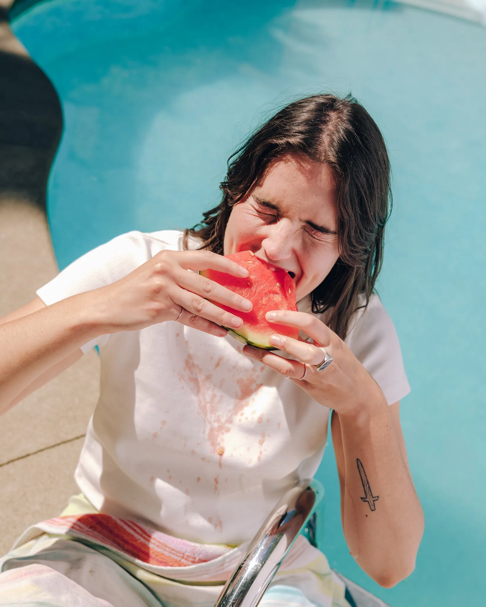 BROOK off-white t-shirt sold by Odeyalo product image thumbnail 5