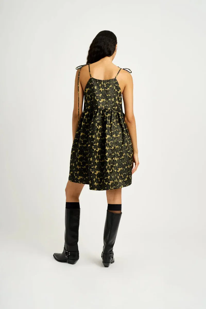 ELIZA FAULKNER - Amy dress Jacquard Chartreuse sold by Odeyalo product image thumbnail 3