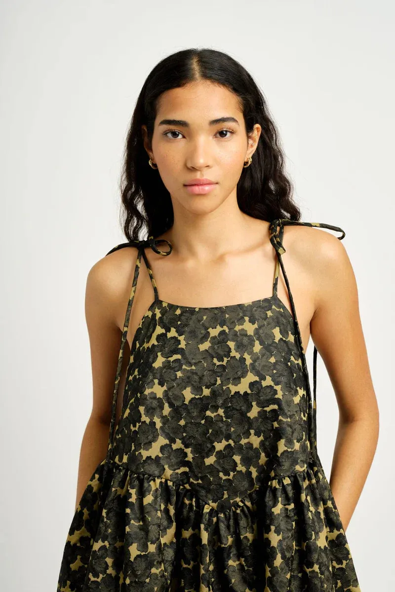 ELIZA FAULKNER - Amy dress Jacquard Chartreuse sold by Odeyalo product image thumbnail 2