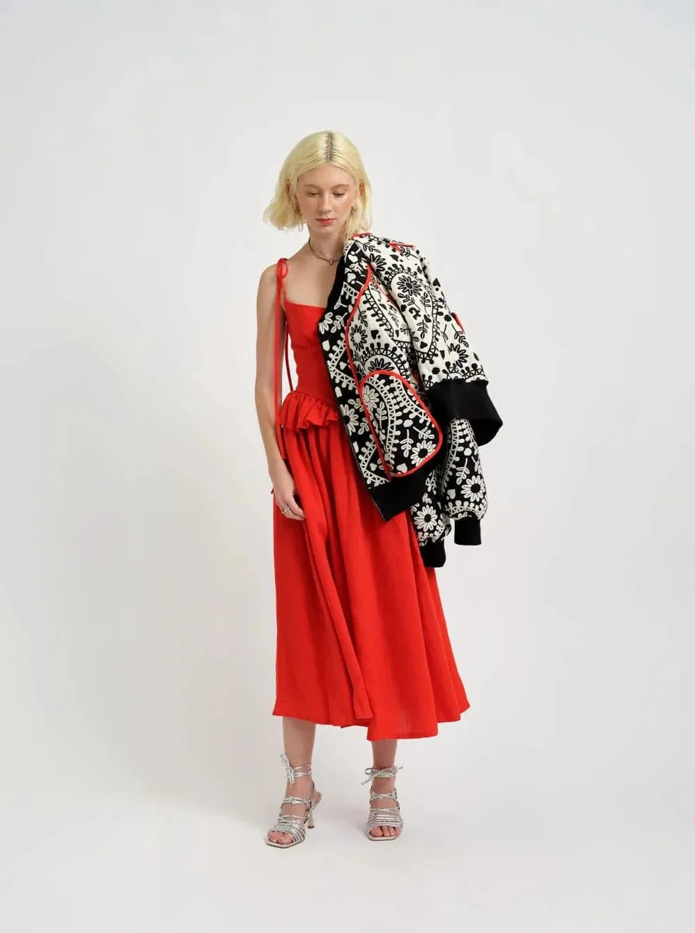 ELIZA FAULKNER - Frida jacket black & white jacquard sold by Odeyalo product image thumbnail 5
