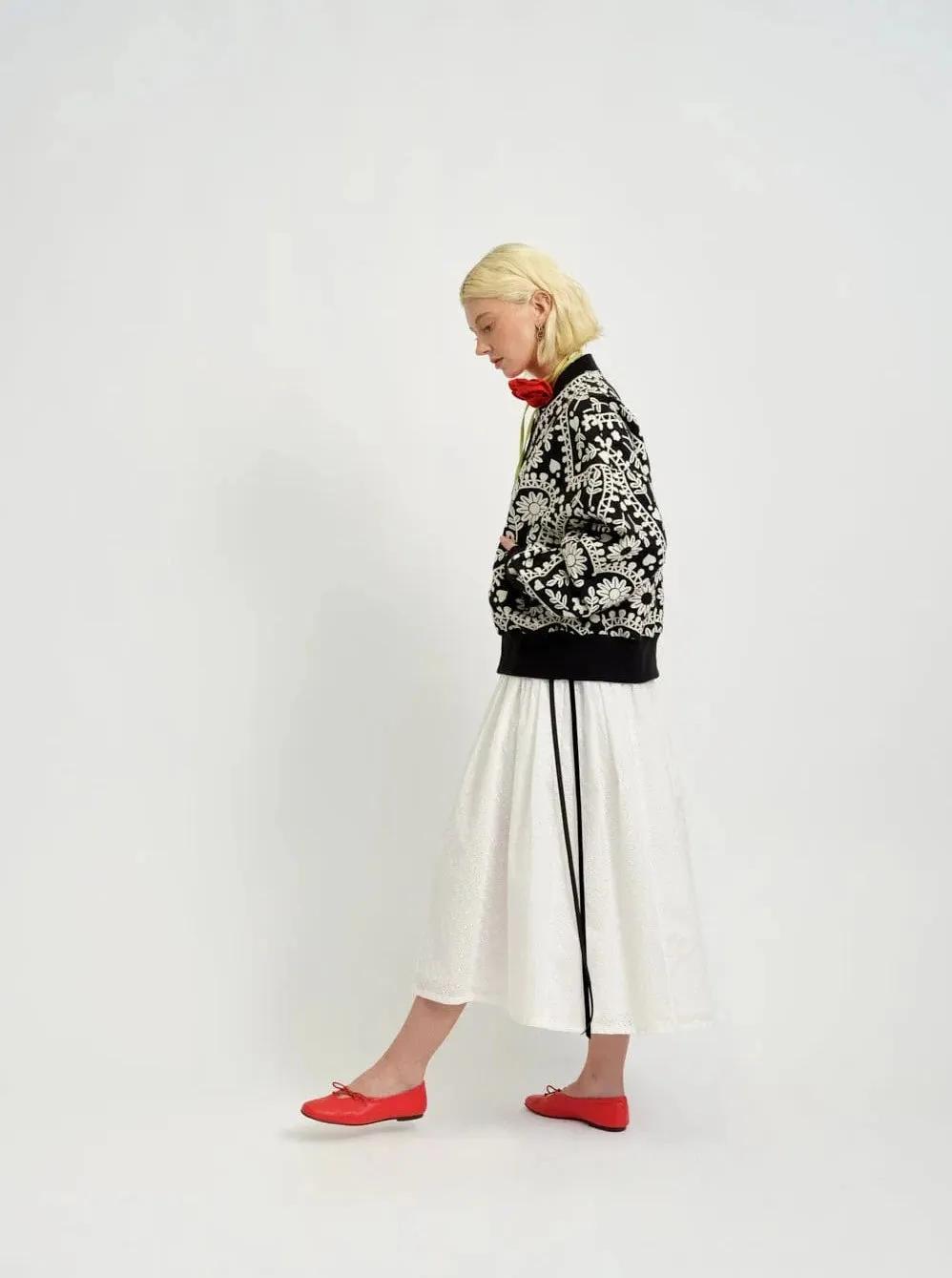 ELIZA FAULKNER - Frida jacket black & white jacquard sold by Odeyalo product image thumbnail 4