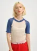 ELIZA FAULKNER - Ruth tee blue & white sold by Odeyalo