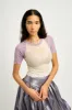 ELIZA FAULKNER - Ruth tee off white & lilac sold by Odeyalo