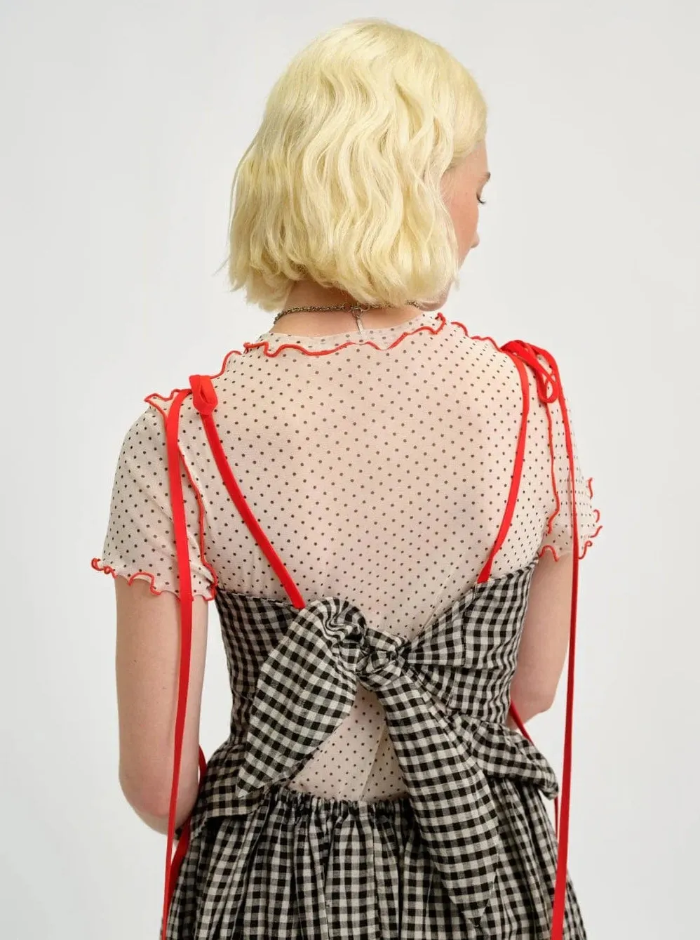 ELIZA FAULKNER - Tessa dress gingham linen sold by Odeyalo product image thumbnail 2