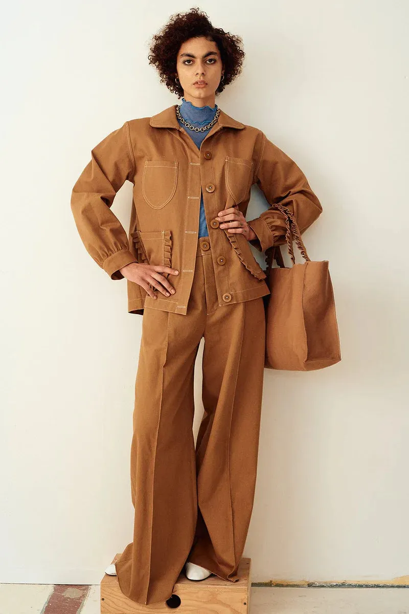 ELIZA FAULKNER - Work Jacket toffee twill sold by Odeyalo product image thumbnail 2