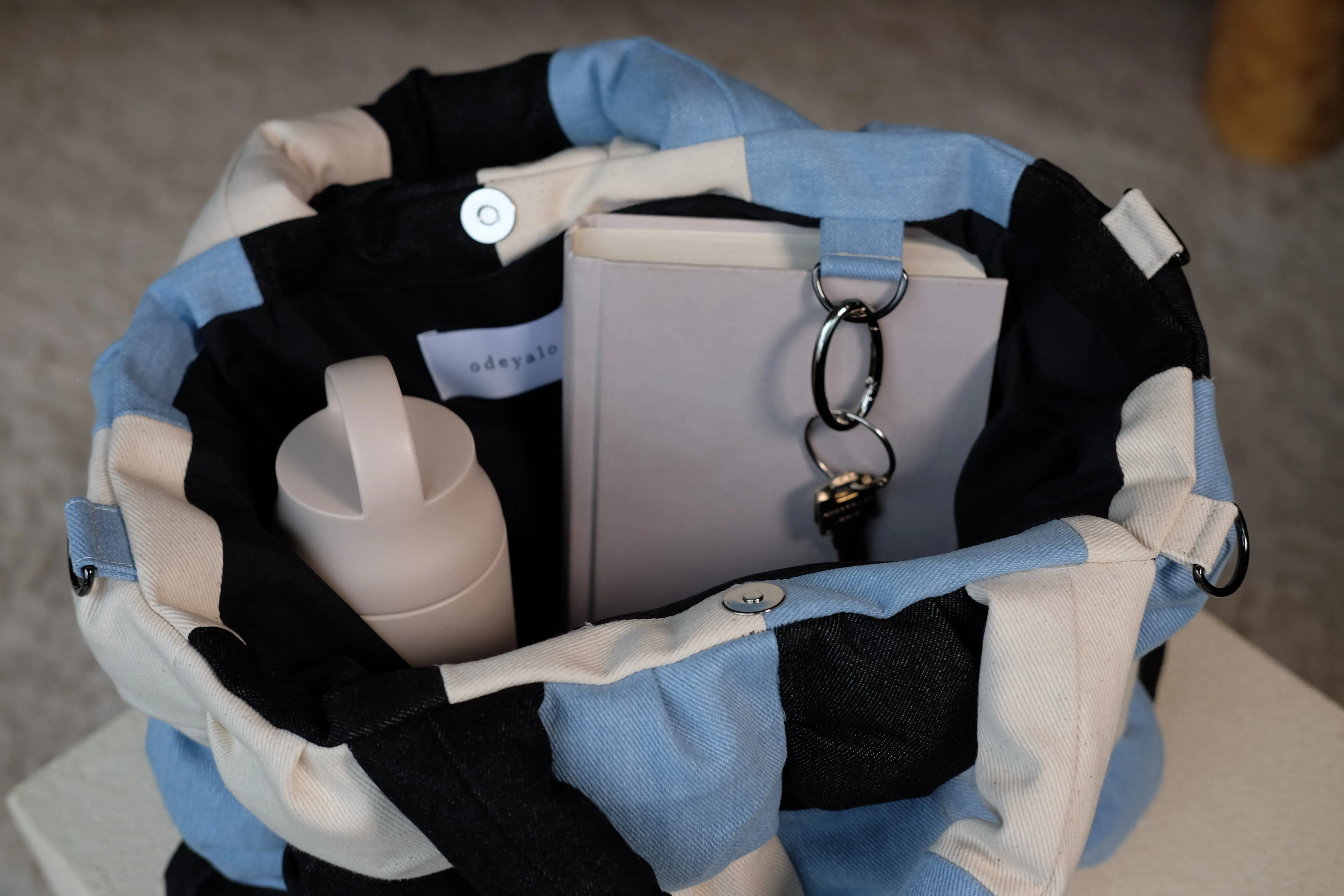 Everyday Bubbles large bag - light denim sold by Odeyalo product image thumbnail 2