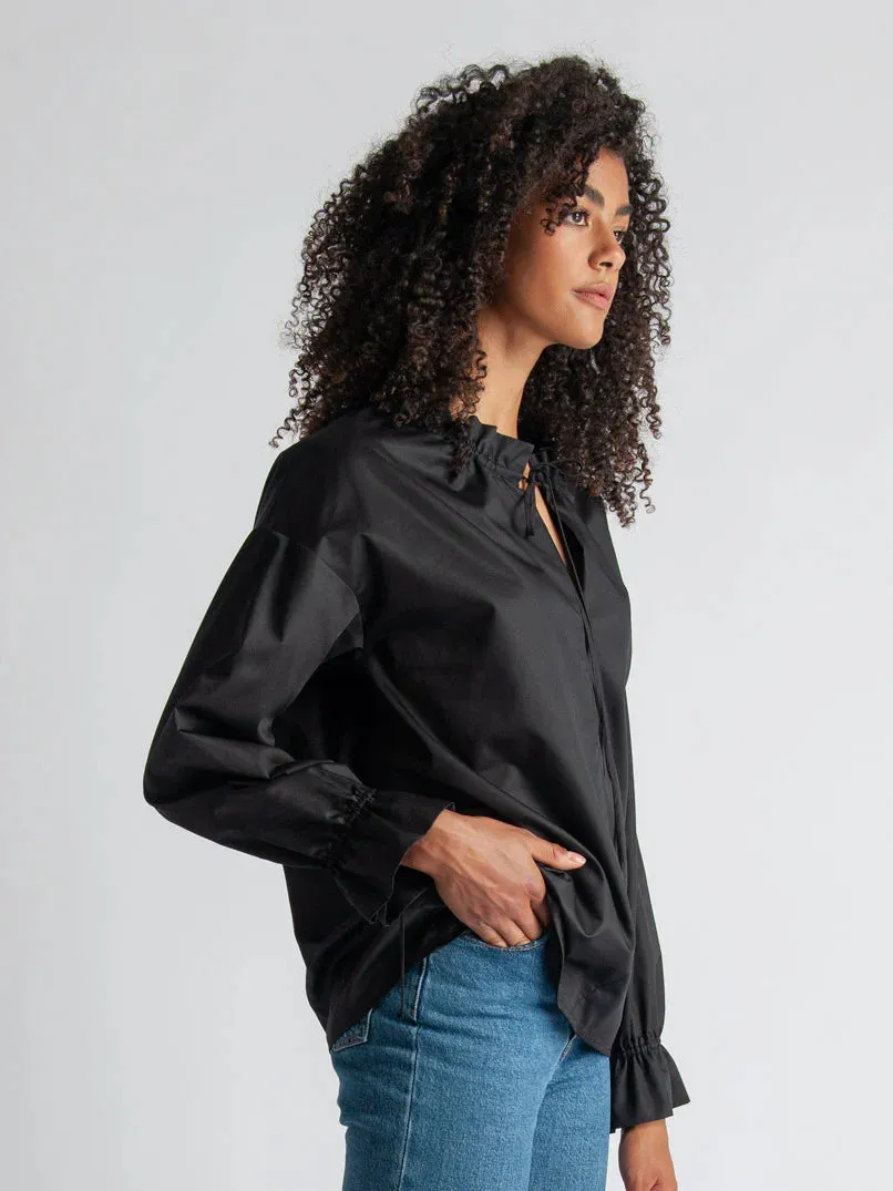 LÉPIDOPTÈRE - Camilla Blouse Black sold by Odeyalo