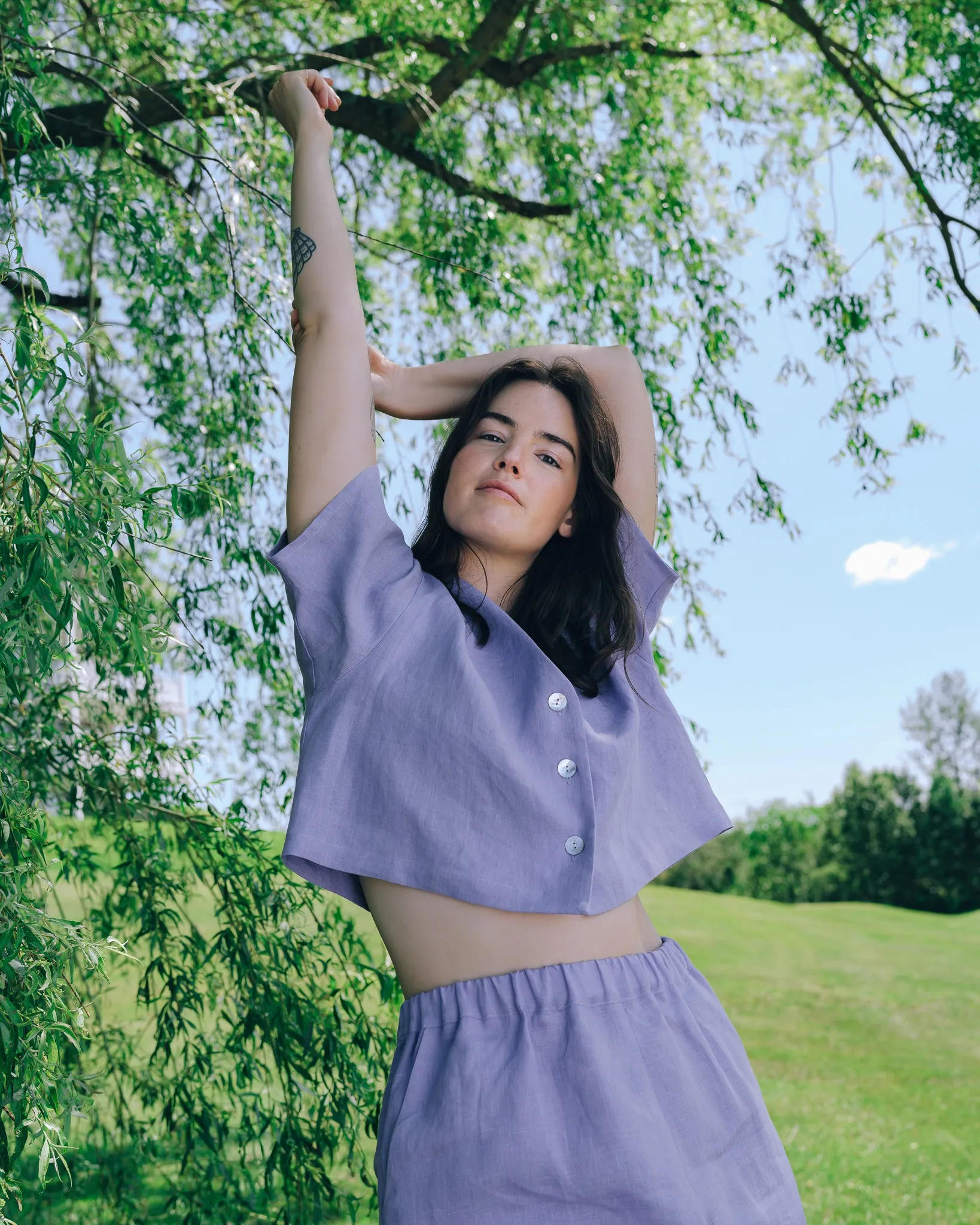 LIVERPOOL lilac blouse sold by Odeyalo