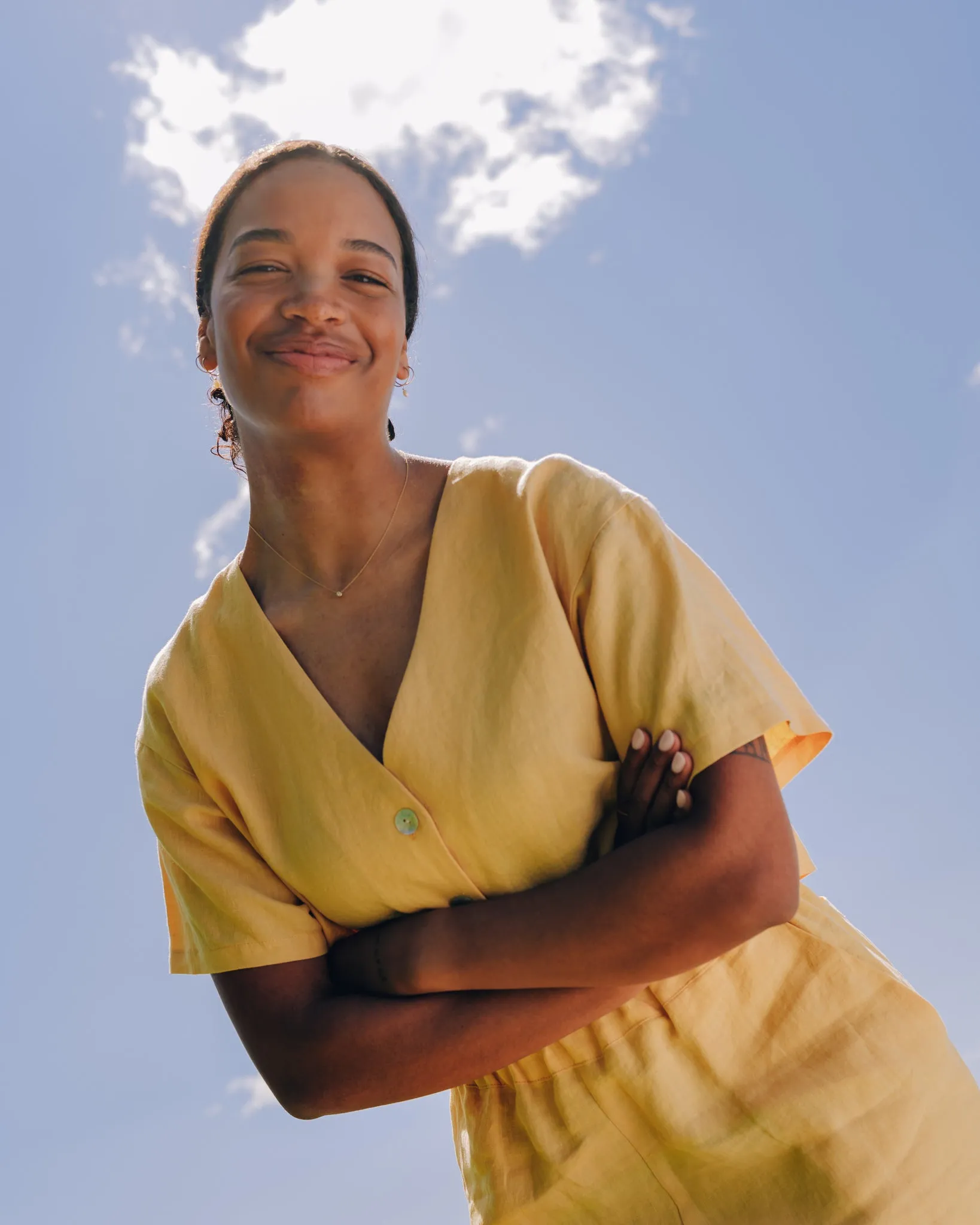 LIVERPOOL yellow blouse sold by Odeyalo