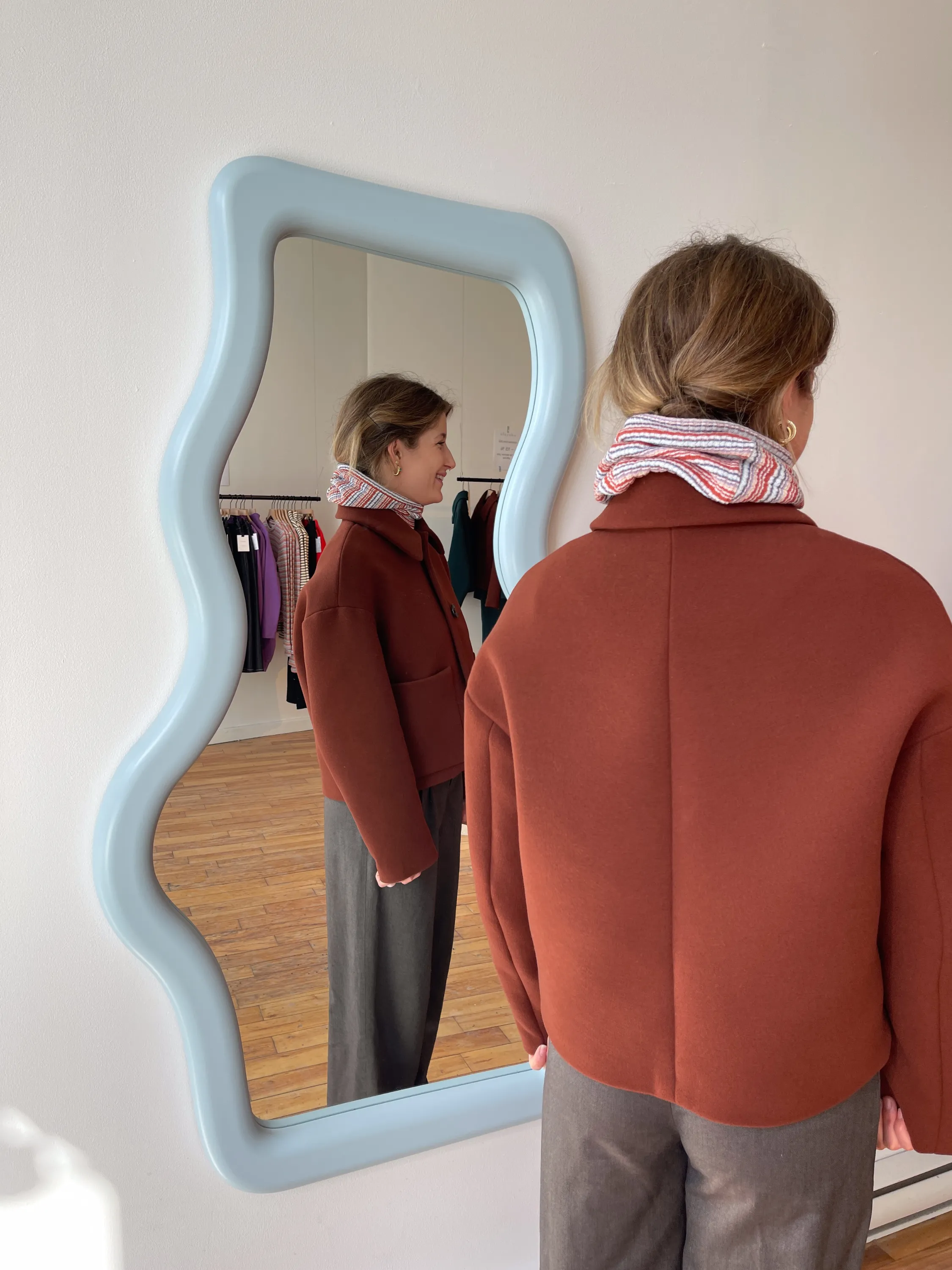 MARCONI brick coat sold by Odeyalo product image thumbnail 2