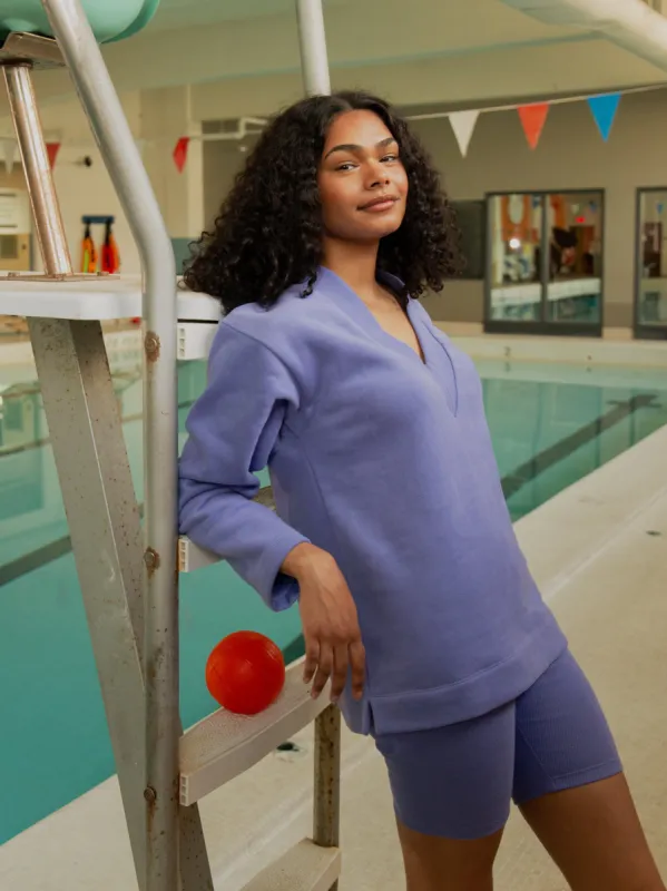 MESON v-neck violet sweatshirt sold by Odeyalo