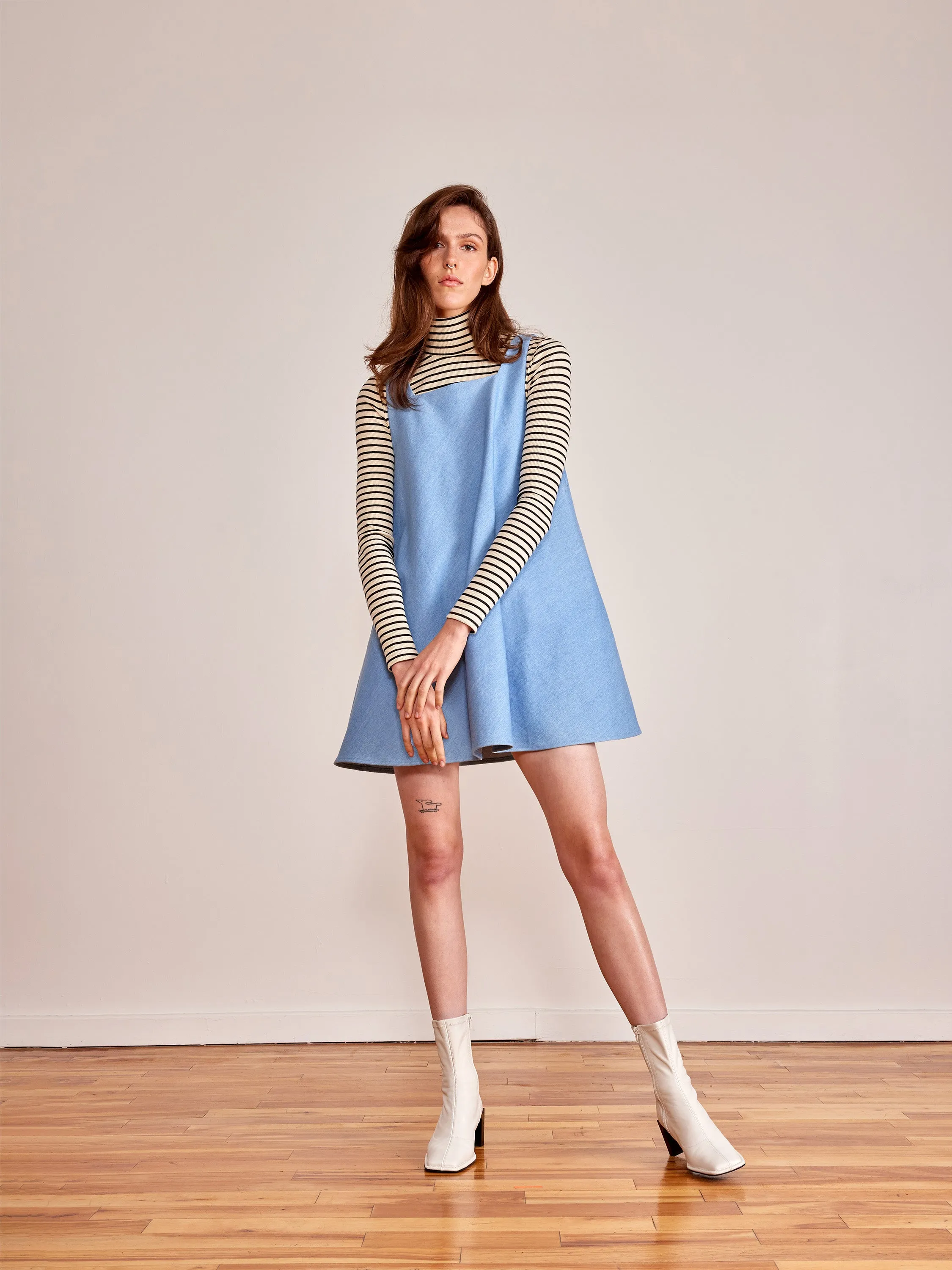 NILI blue denim dress sold by Odeyalo