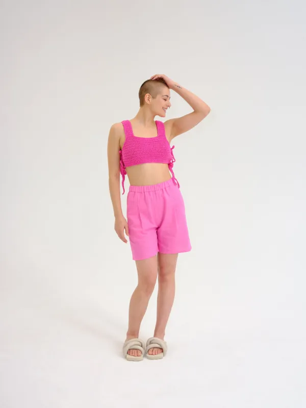 PABLO pink bermuda sold by Odeyalo