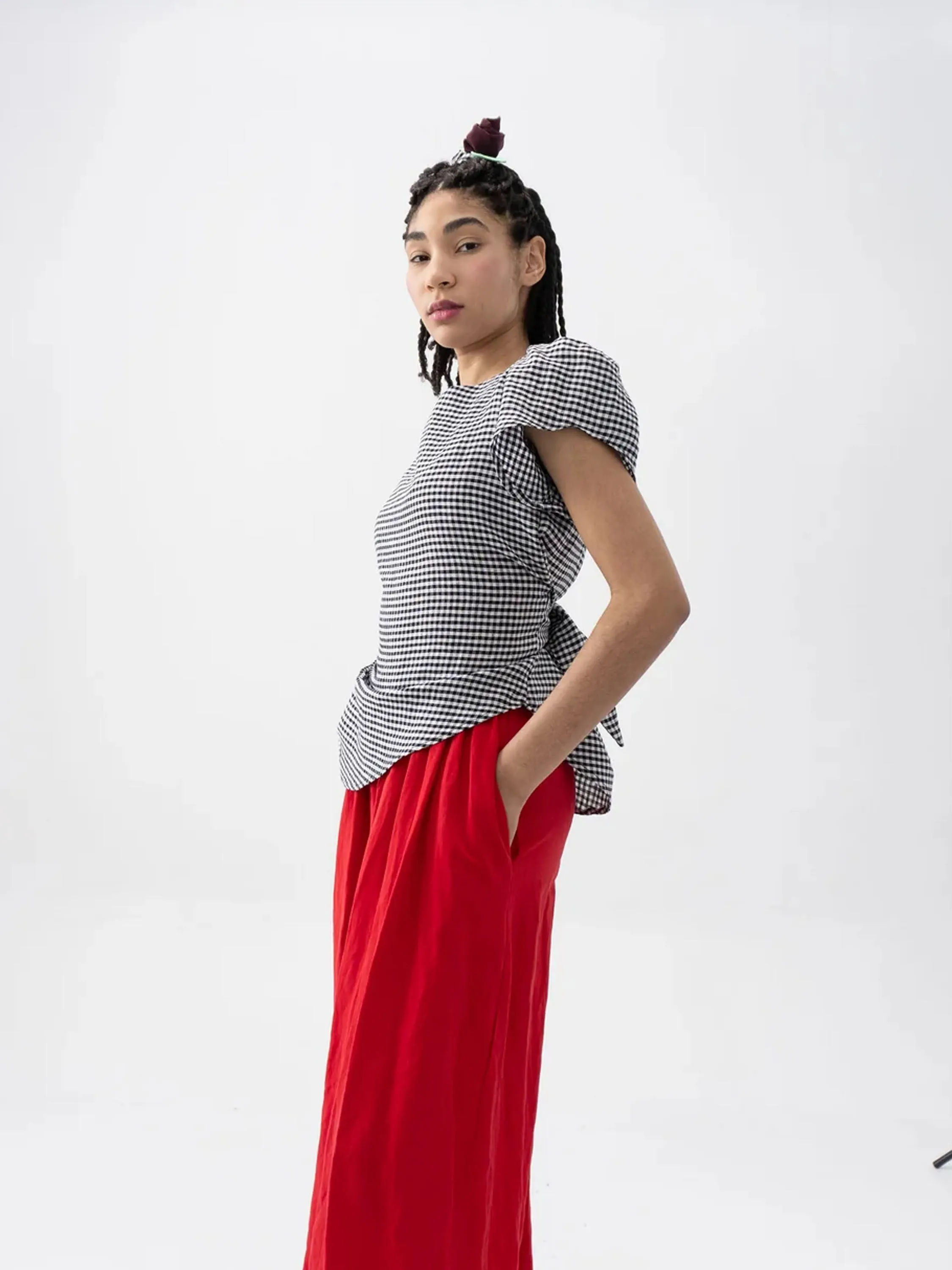 RIGHTFUL OWNER - CLARA BLOUSE GINGHAM sold by Odeyalo product image thumbnail 2