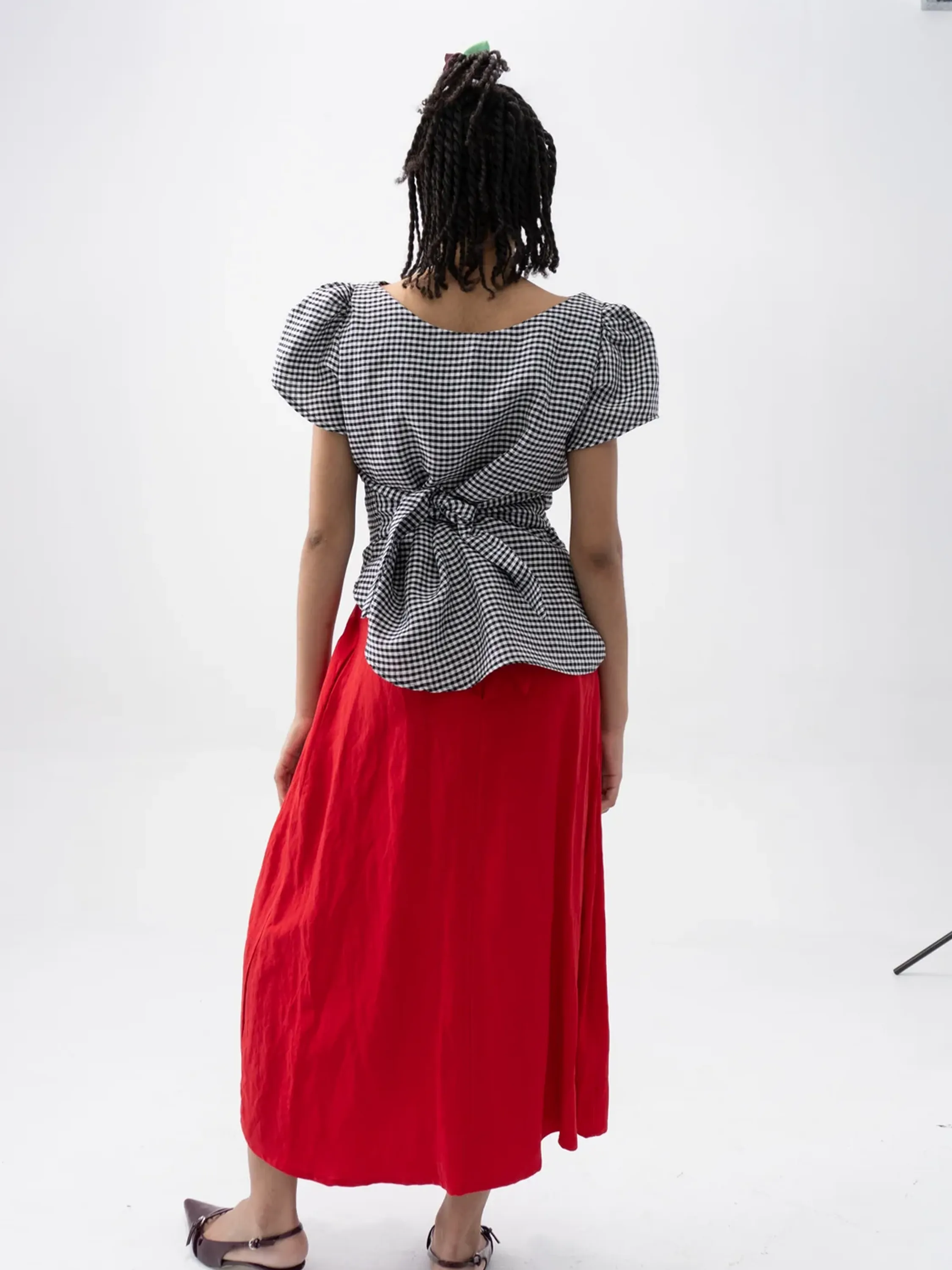 RIGHTFUL OWNER - CLARA BLOUSE GINGHAM sold by Odeyalo product image thumbnail 3