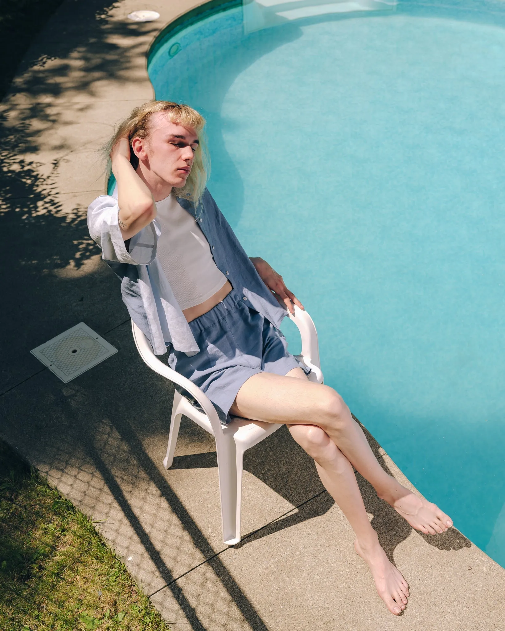 SAMPLE - MANDY blue bermuda - M sold by Odeyalo product image thumbnail 2