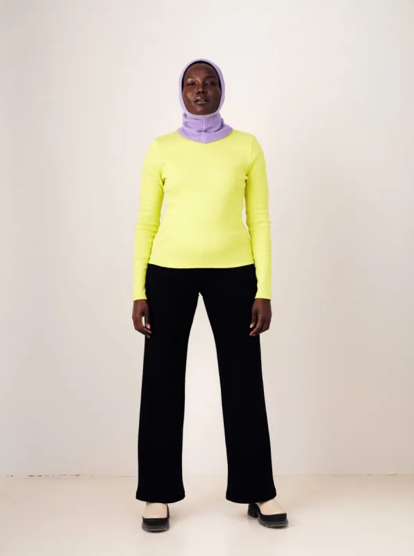 STELLAR black rib pant sold by Odeyalo