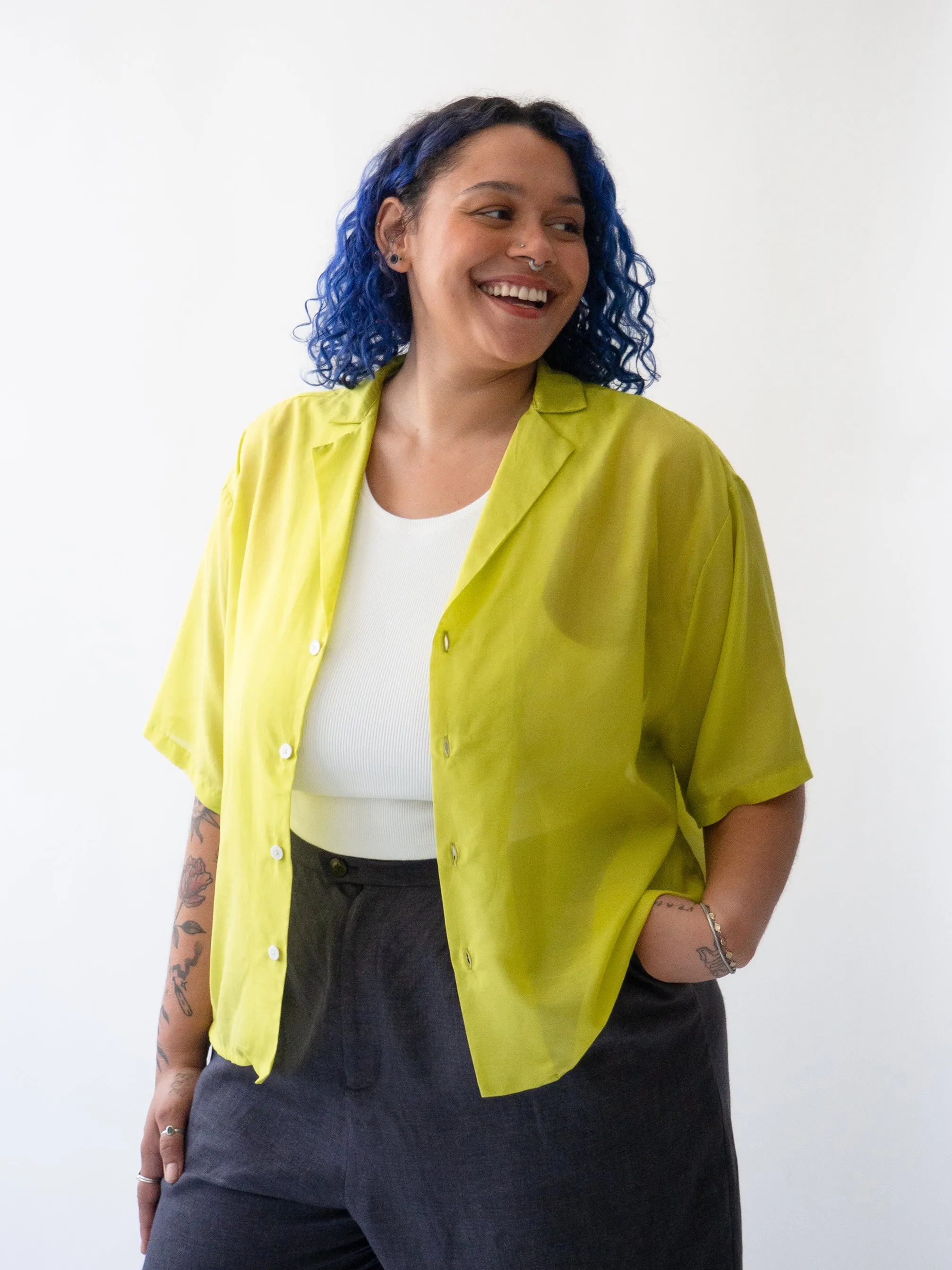 TACHIDO lime blouse sold by Odeyalo