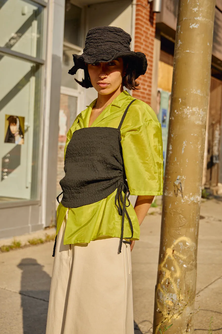 TACHIDO lime blouse sold by Odeyalo product image thumbnail 2