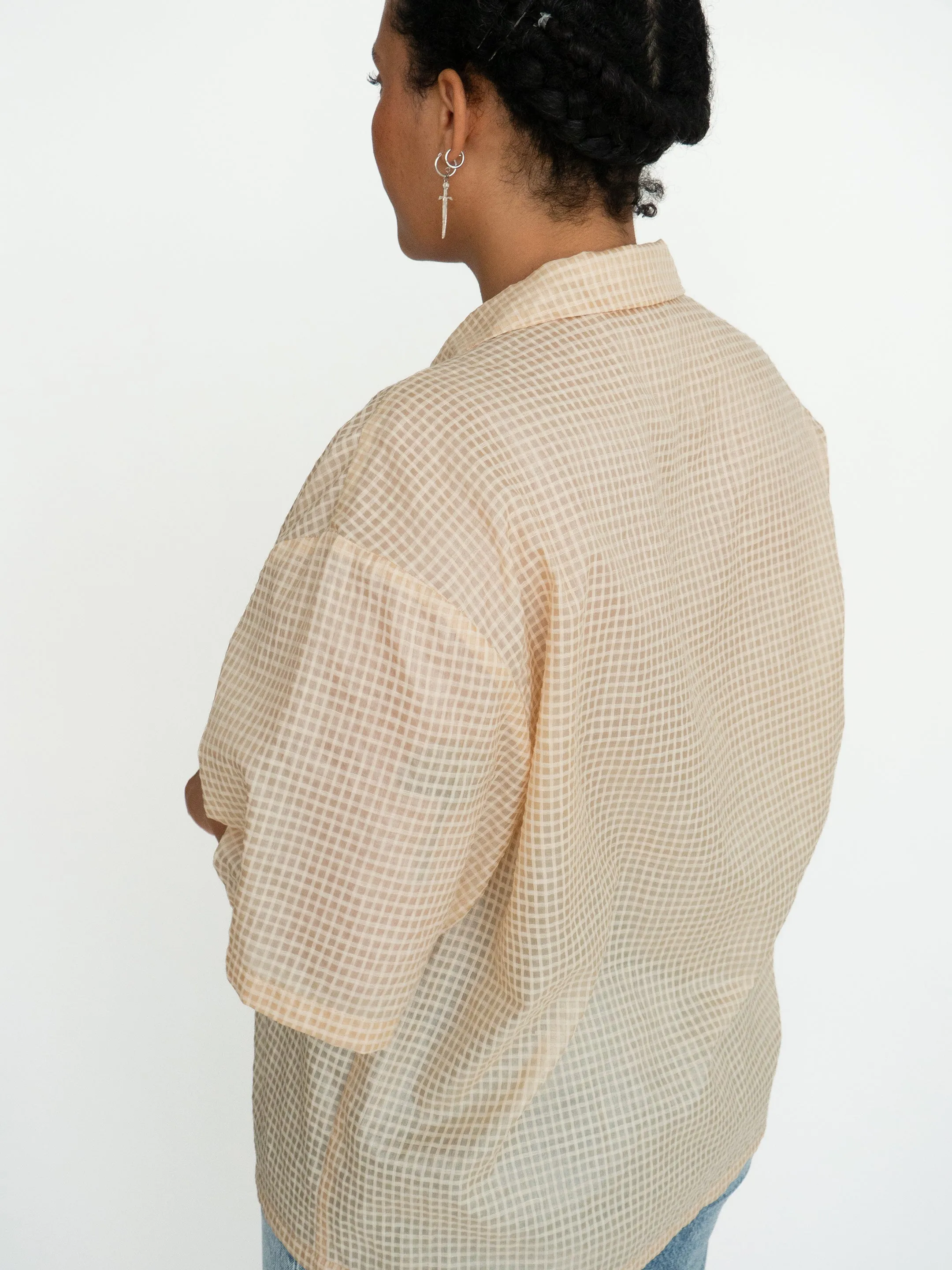 TACHIDO plaid blouse sold by Odeyalo product image thumbnail 4