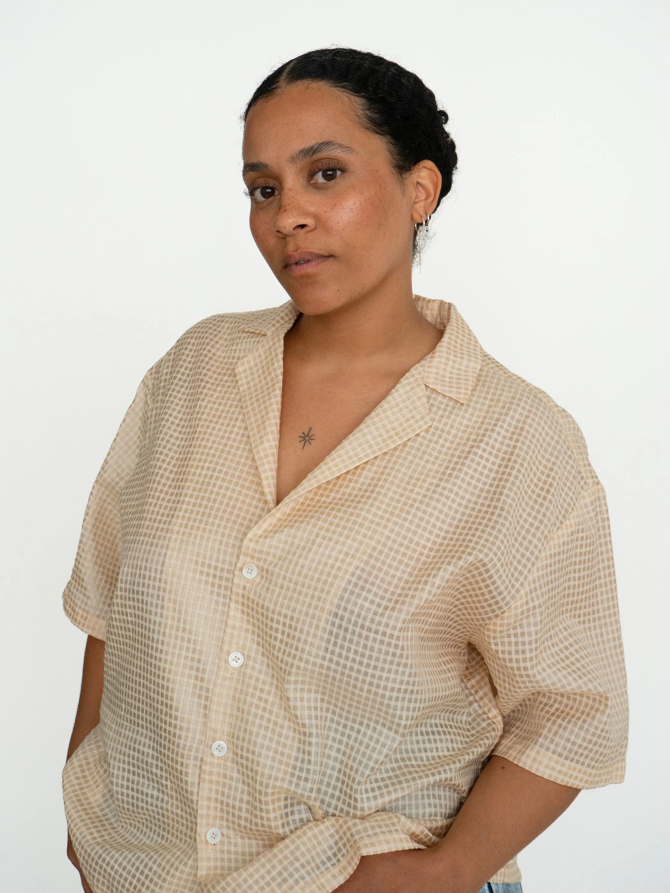 TACHIDO plaid blouse sold by Odeyalo product image thumbnail 3
