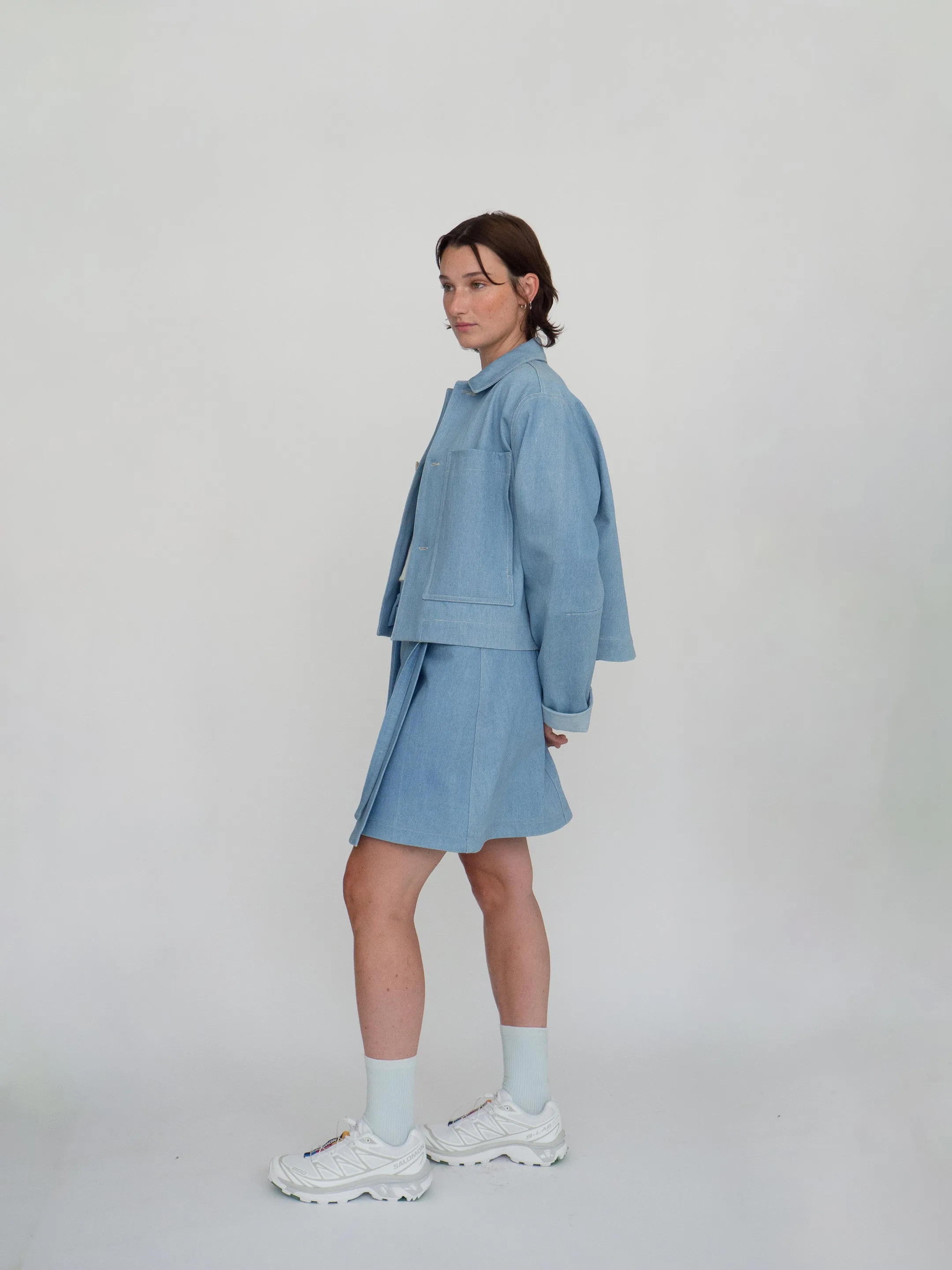 TOLEDO blue denim skirt sold by Odeyalo product image thumbnail 2