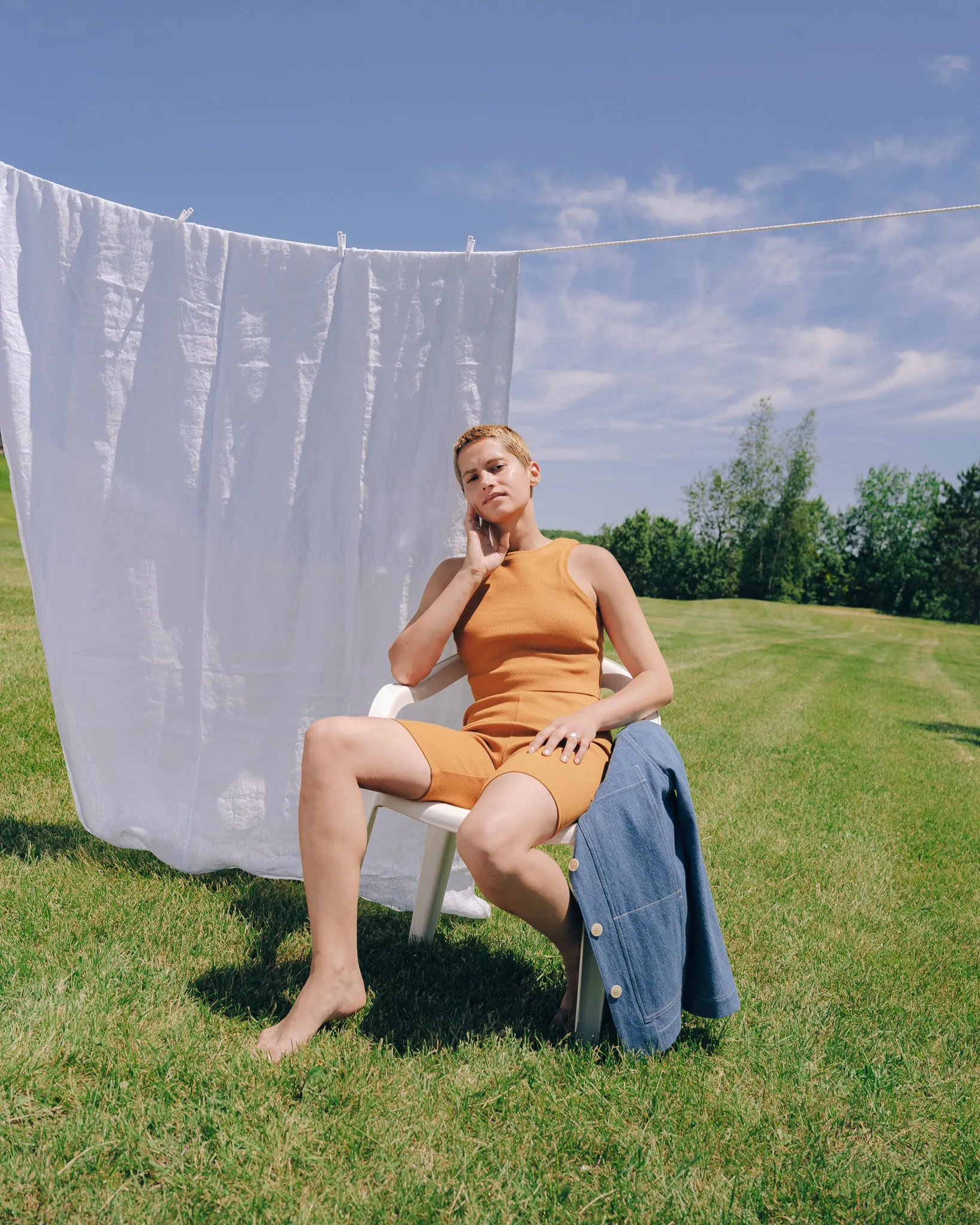 TUCK cumin biker short sold by Odeyalo