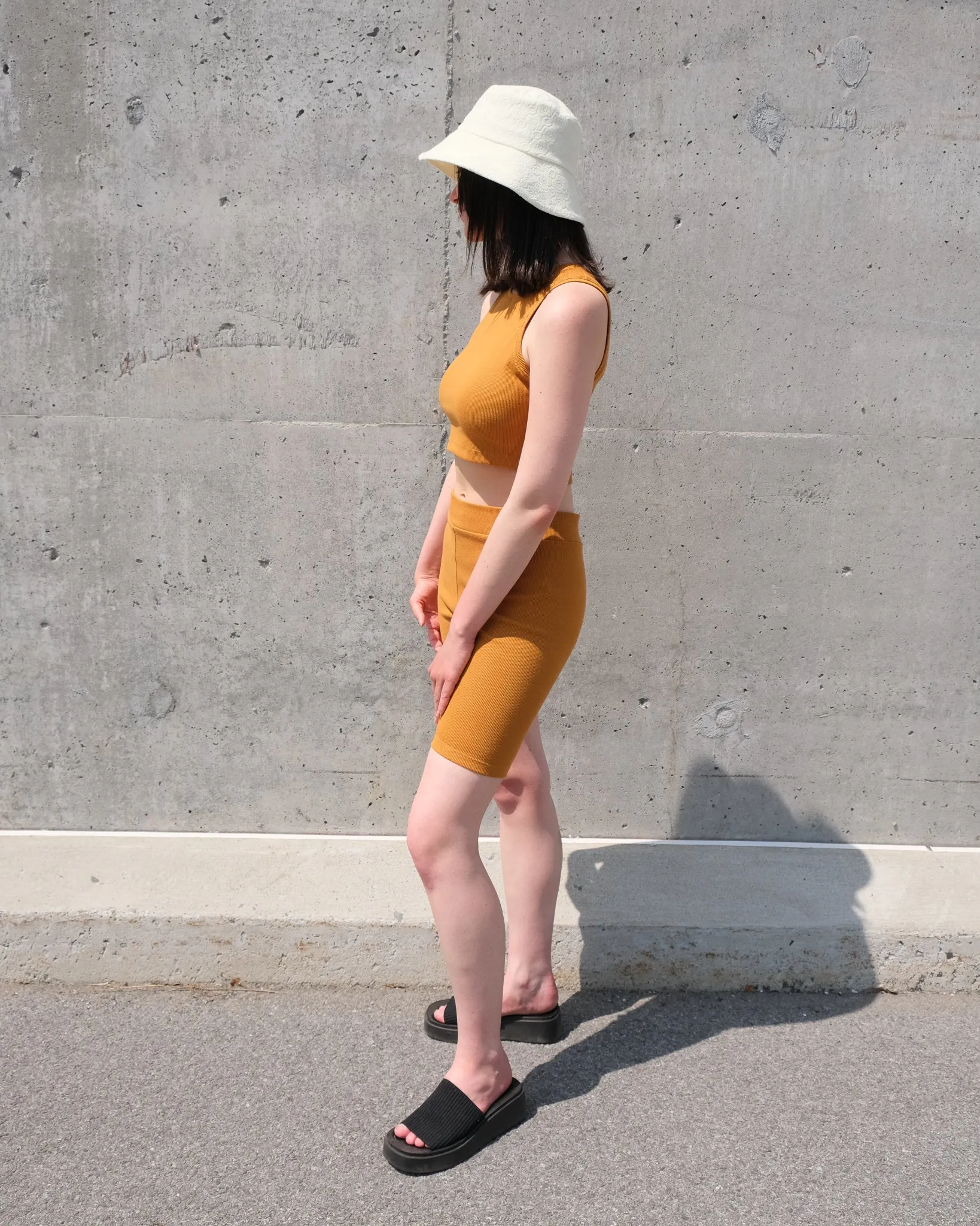 TUCK cumin biker short sold by Odeyalo product image thumbnail 5