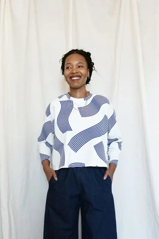 URSA MINOR - Billy Longsleeve Cobalt Wave sold by Odeyalo