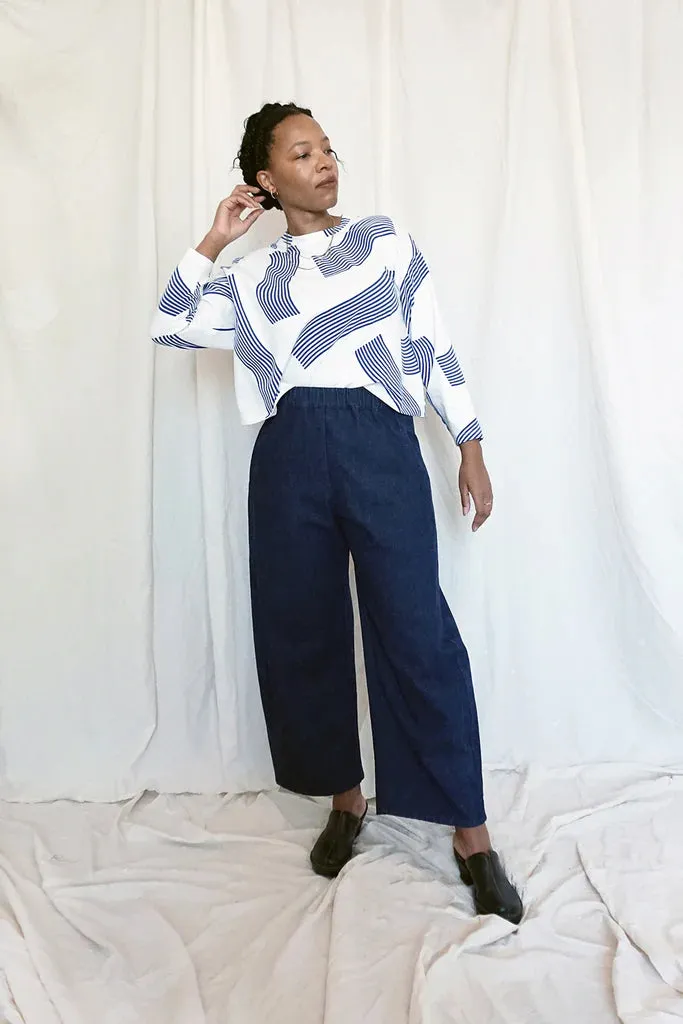 URSA MINOR - Billy Longsleeve Cobalt Wave sold by Odeyalo product image thumbnail 2