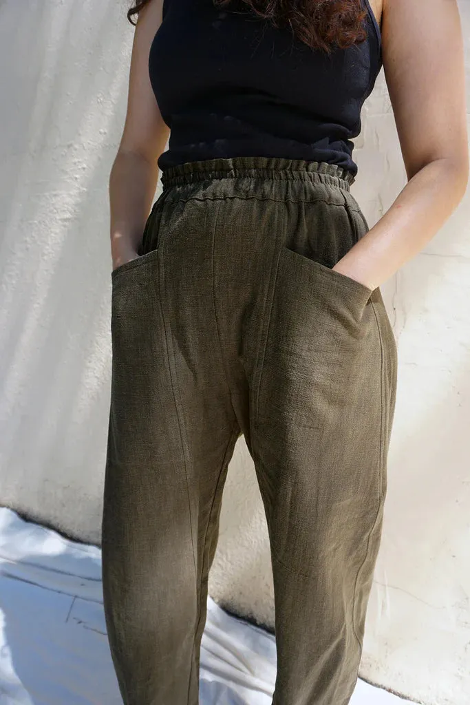URSA MINOR - Flor Arca pants olive sold by Odeyalo product image thumbnail 5