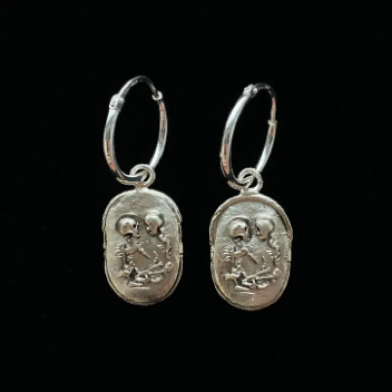 BILAK - Skeleton Lovers - earrings made by Odeyalo