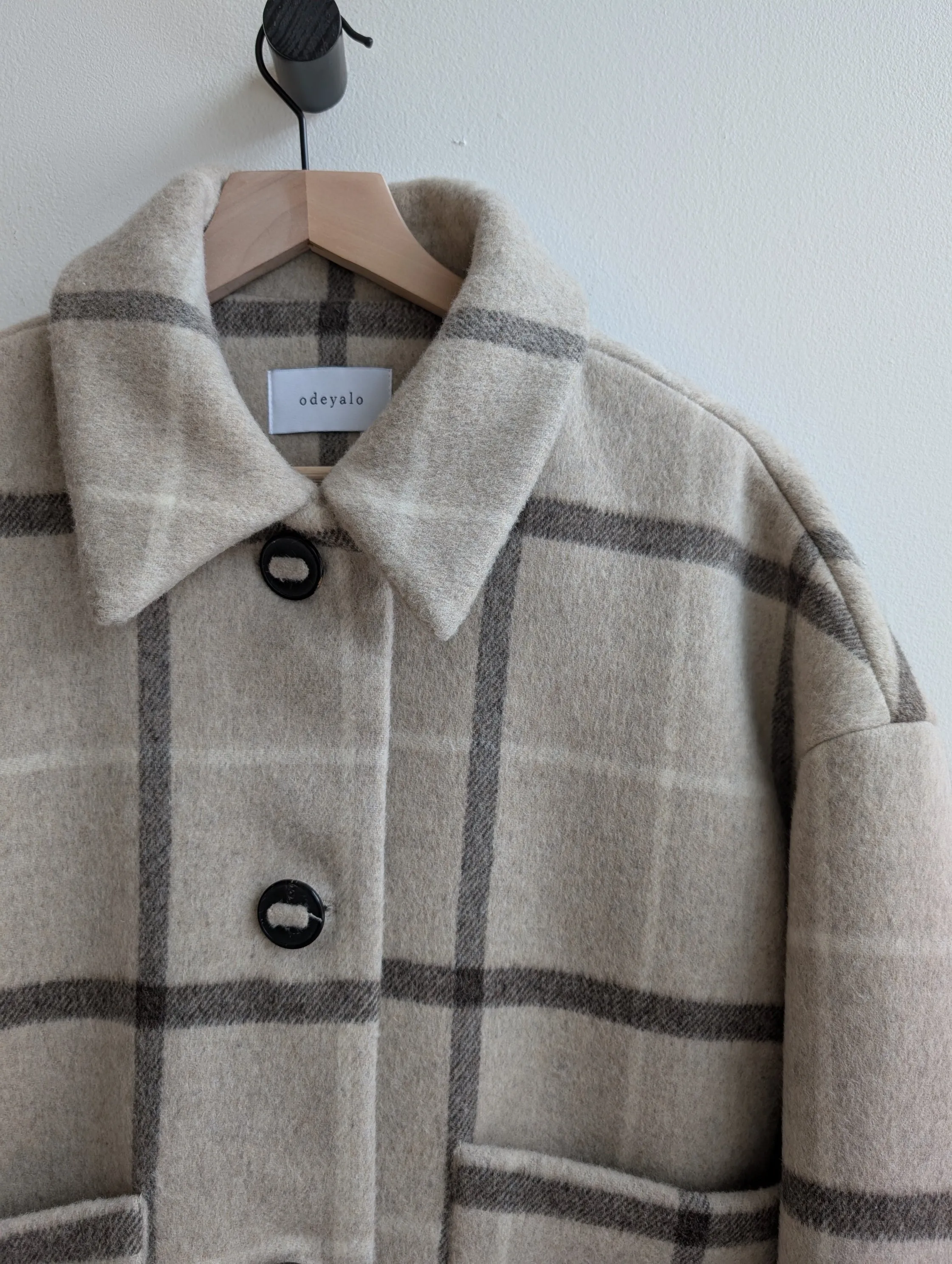 MARCONI plaid coat sold by Odeyalo product image thumbnail 3