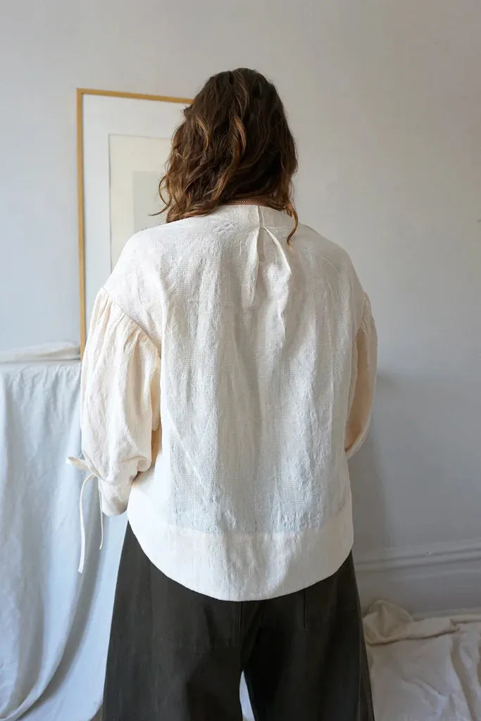 URSA MINOR - Victory Blouse - Ivory Jacquard sold by Odeyalo product image thumbnail 3