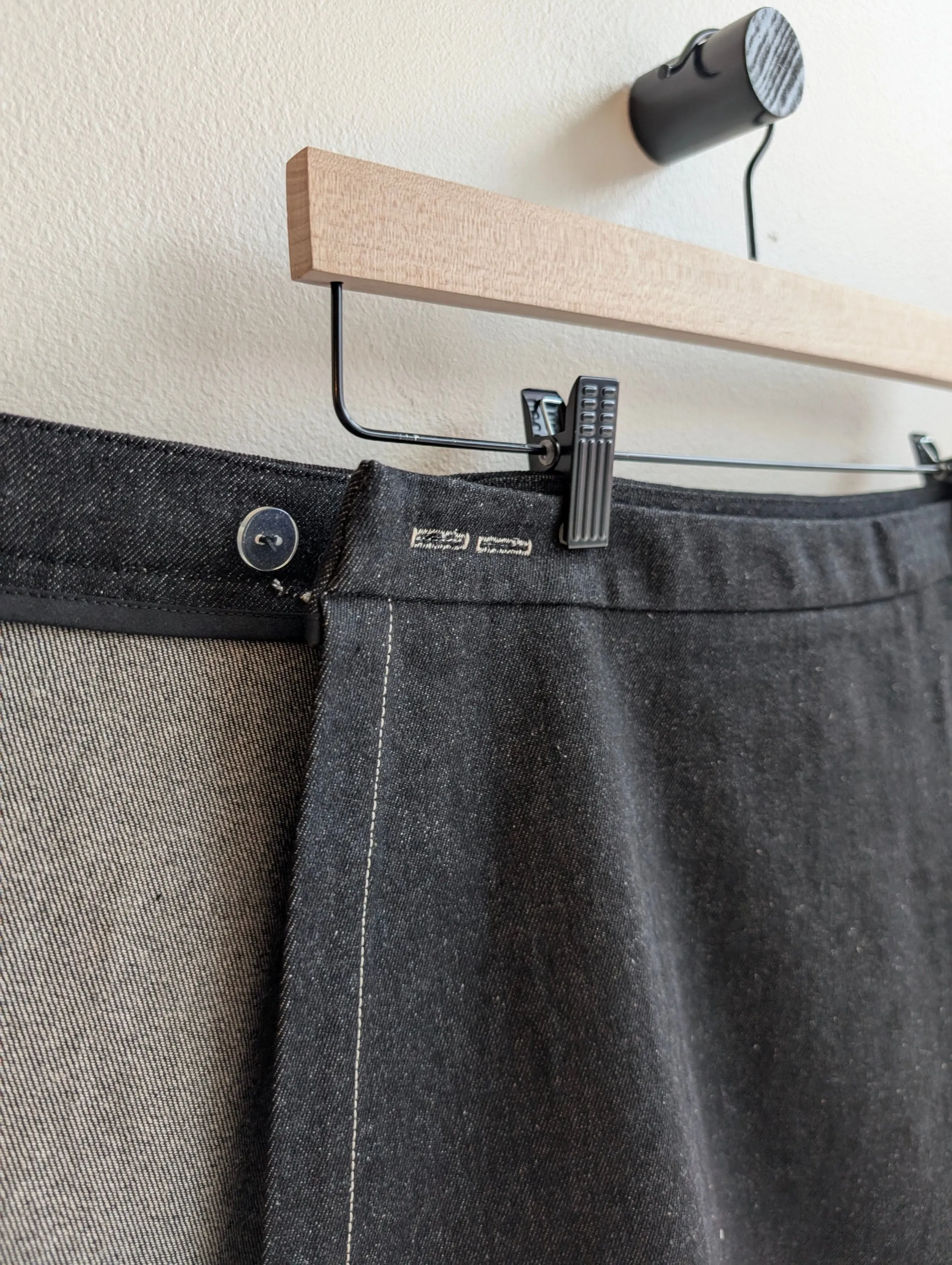 TOLEDO black denim skirt sold by Odeyalo product image thumbnail 4