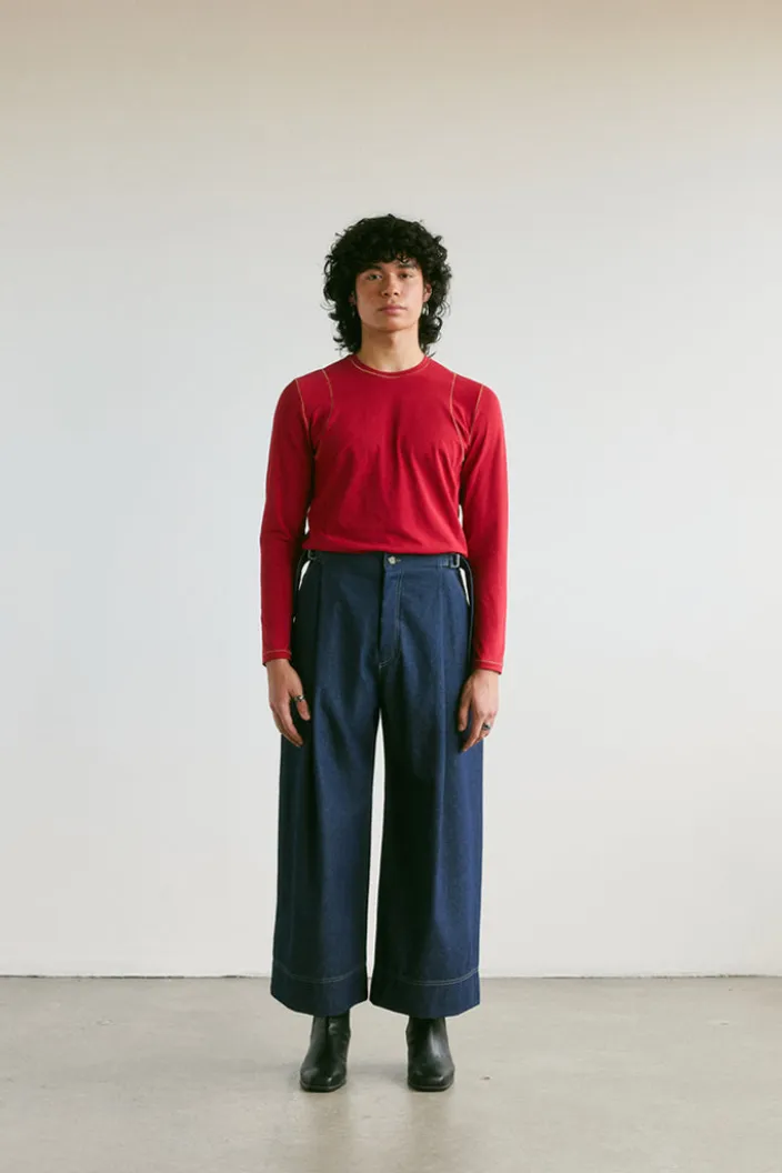 VERI - Dario Trousers Denim sold by Odeyalo product image thumbnail 4