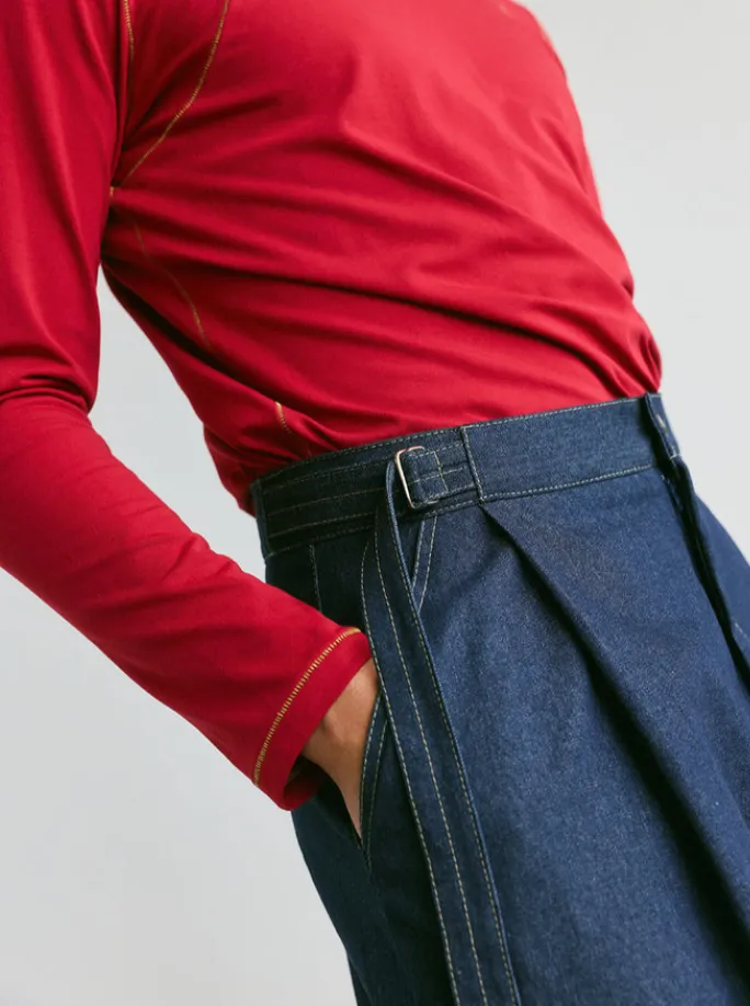 VERI - Dario Trousers Denim sold by Odeyalo product image thumbnail 2