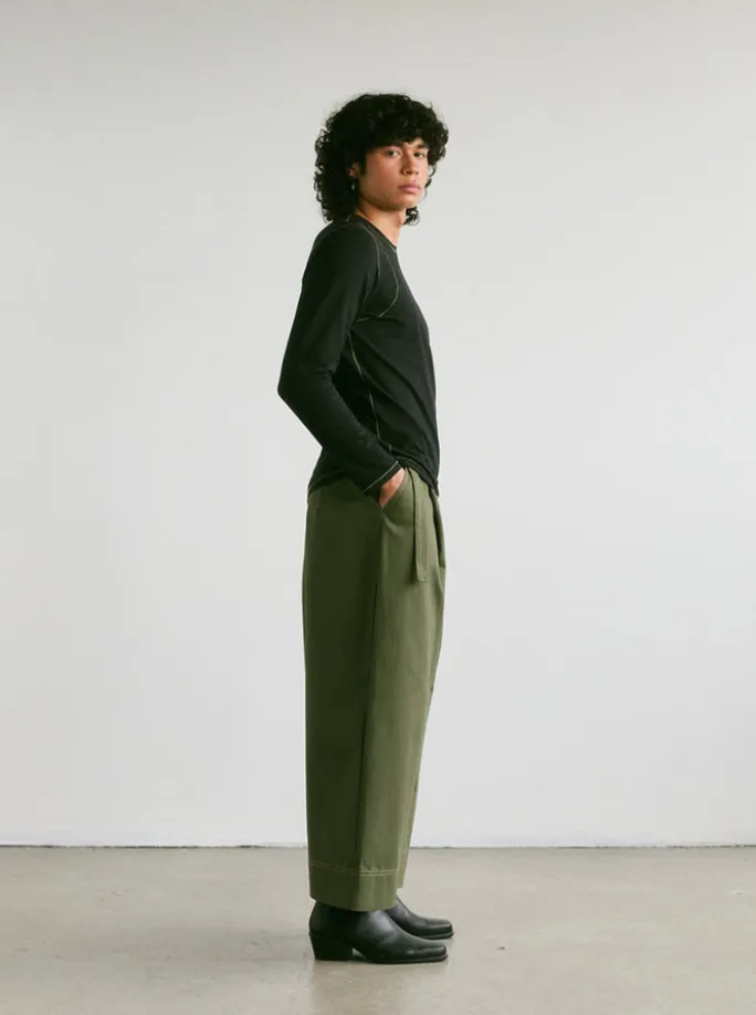 VERI - Dario Trousers Khaki sold by Odeyalo product image thumbnail 4