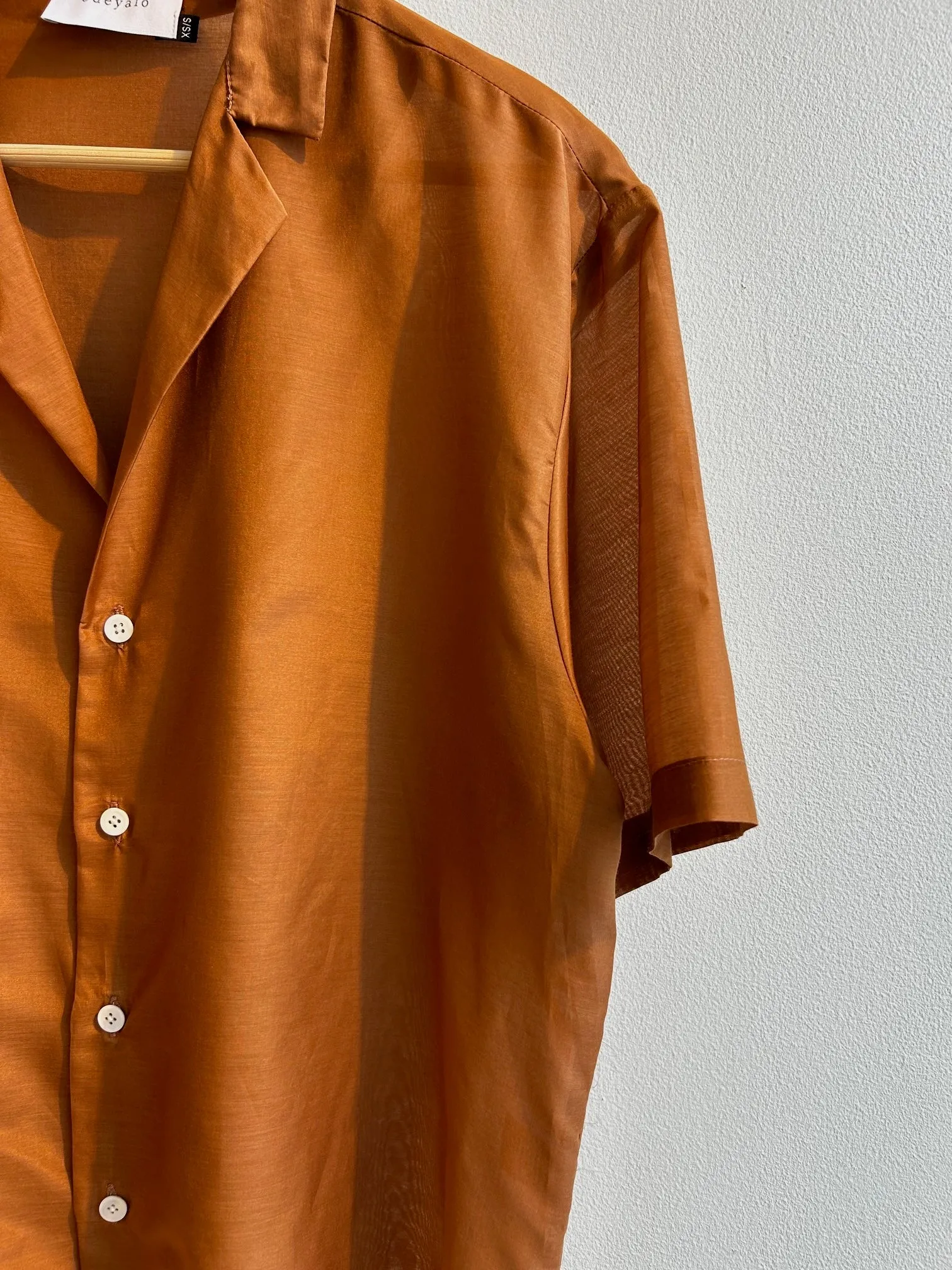 TACHIDO rust blouse sold by Odeyalo product image thumbnail 5