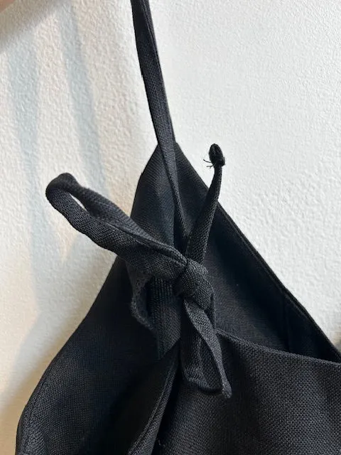 ANNETTE black linen dress sold by Odeyalo product image thumbnail 4