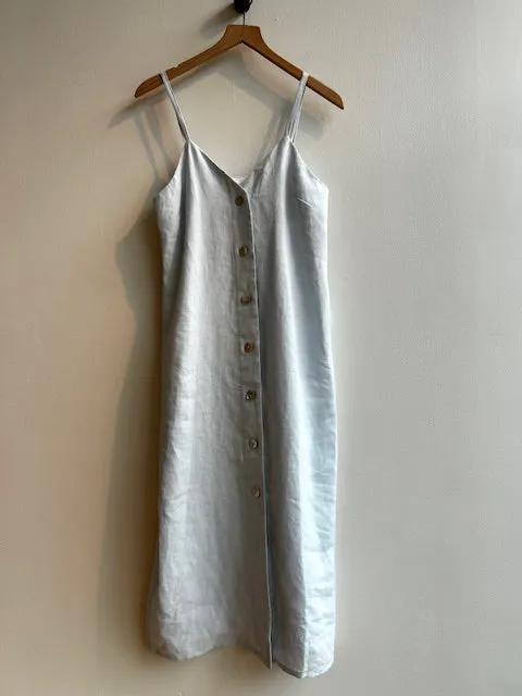 ANNETTE light blue linen dress sold by Odeyalo