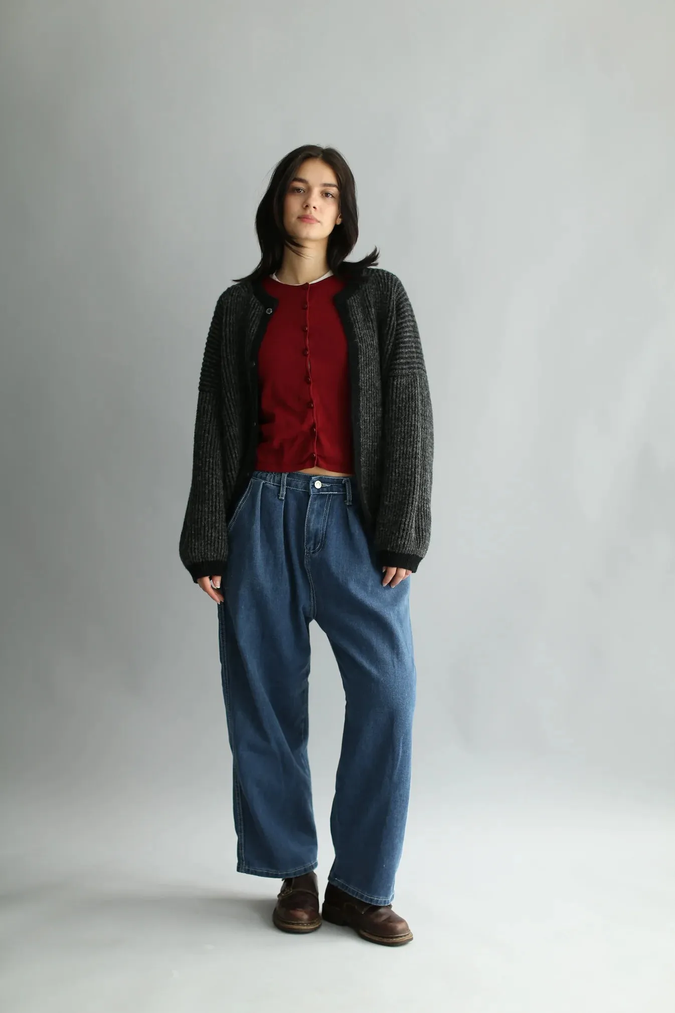 BELACARO- Cardigan Bicolor Oversized sold by Odeyalo product image thumbnail 2