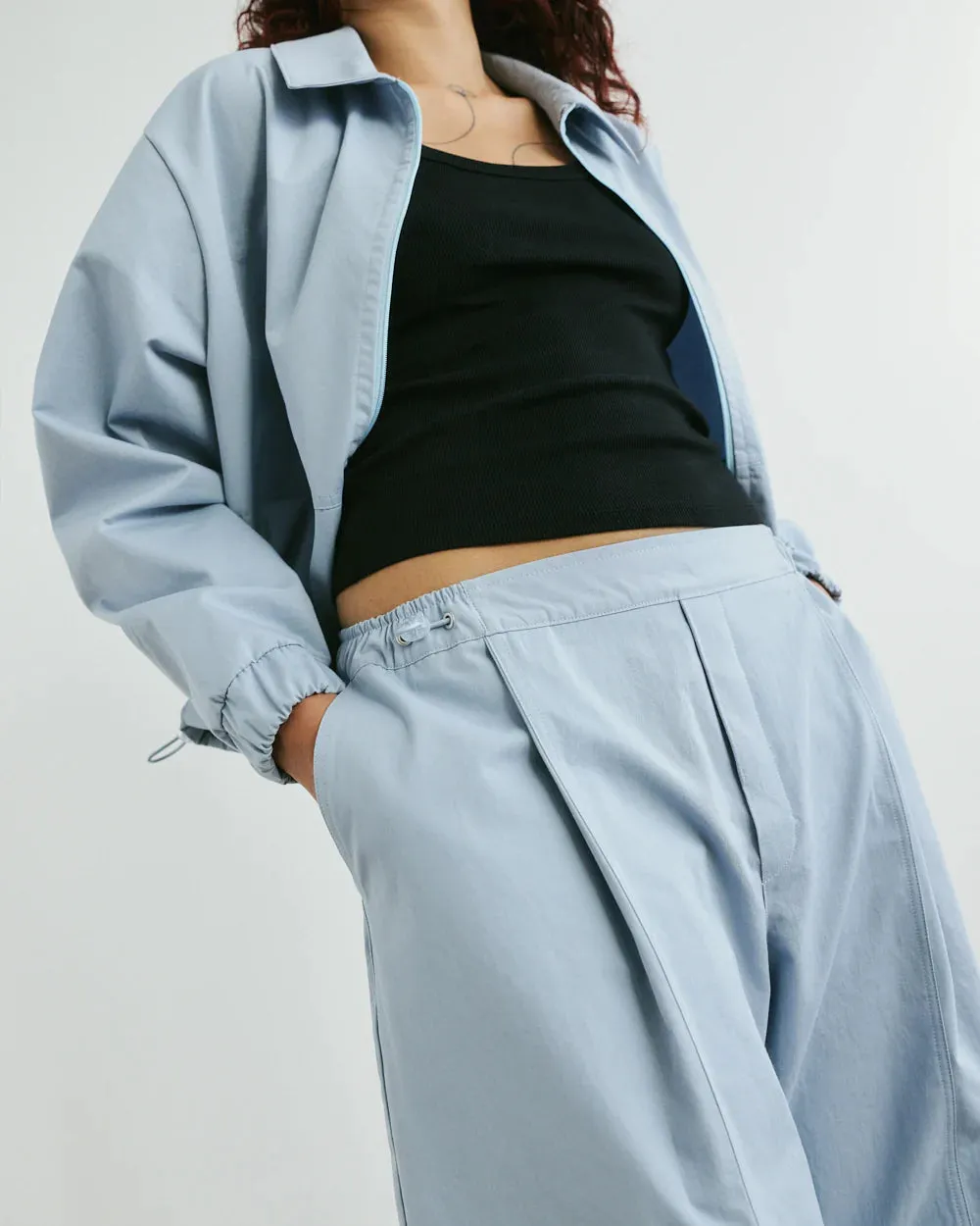 VERI - Sunny Curved Trousers - Powder Blue sold by Odeyalo