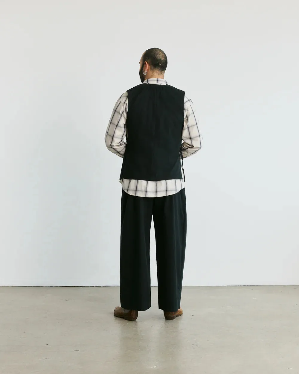 VERI - Sabato Twill vest - Black sold by Odeyalo product image thumbnail 2
