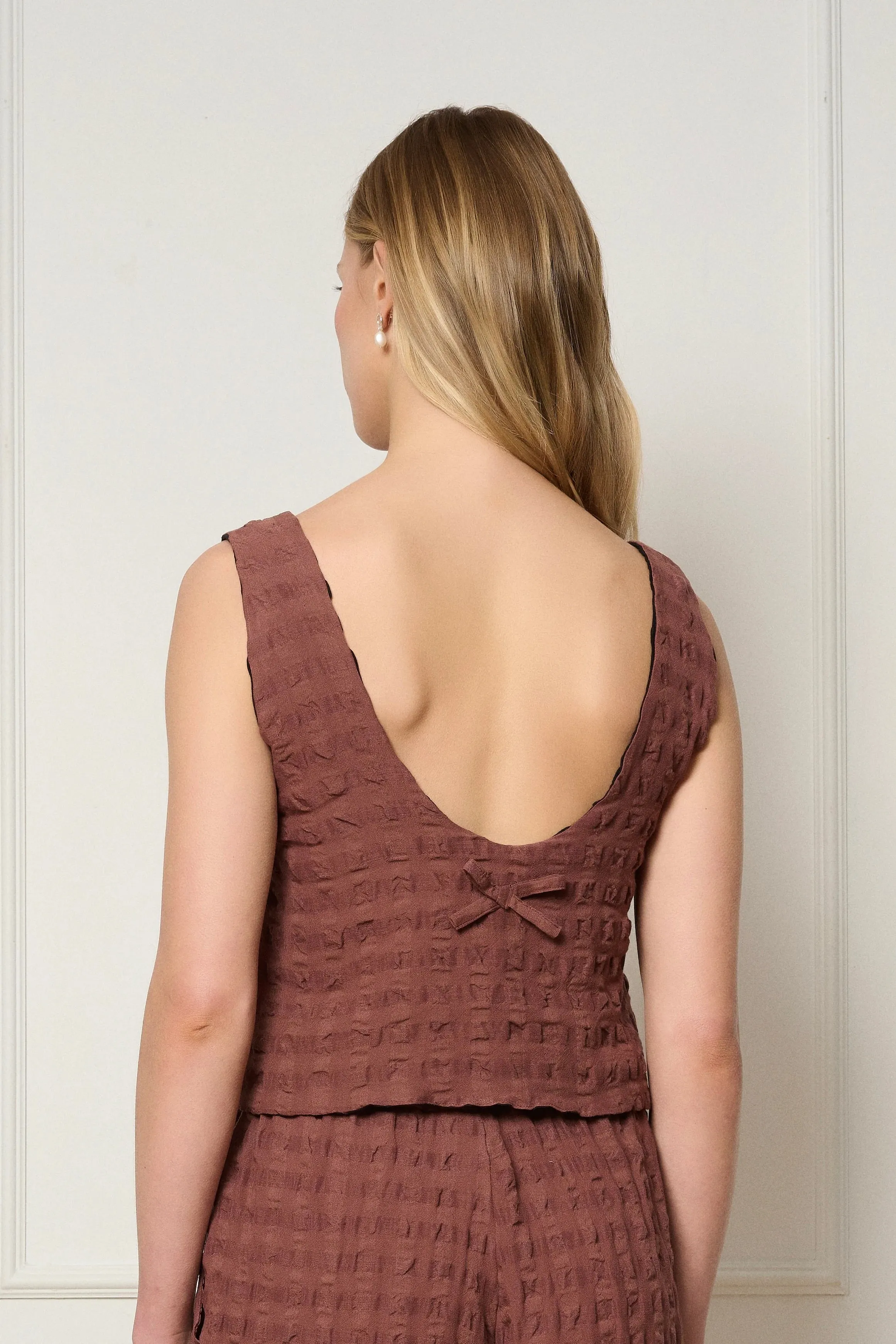 dorsaLi - Bohol Reversible Top - Mocha & Black sold by Odeyalo product image thumbnail 3