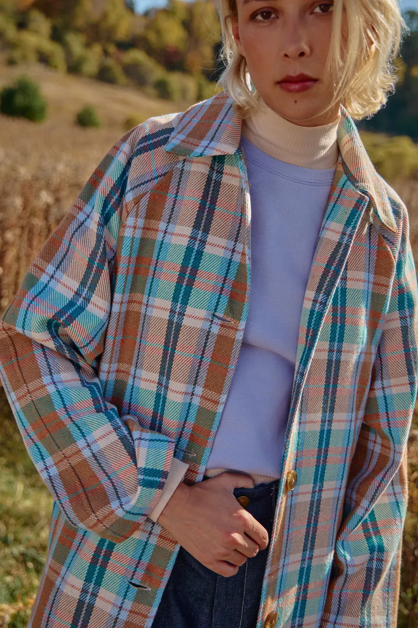 EXTRA Plaid Eco Cotton Blend Twill Trench sold by Odeyalo product image thumbnail 2